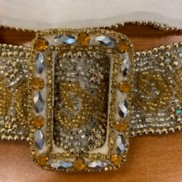 Gold Beaded Ladies Belt - Picture 7 of 7